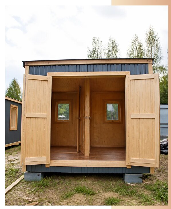 Дачные бытовки распашонки в Пушкине по цене от 124476 р. | БытовкаПрофи-Пшк